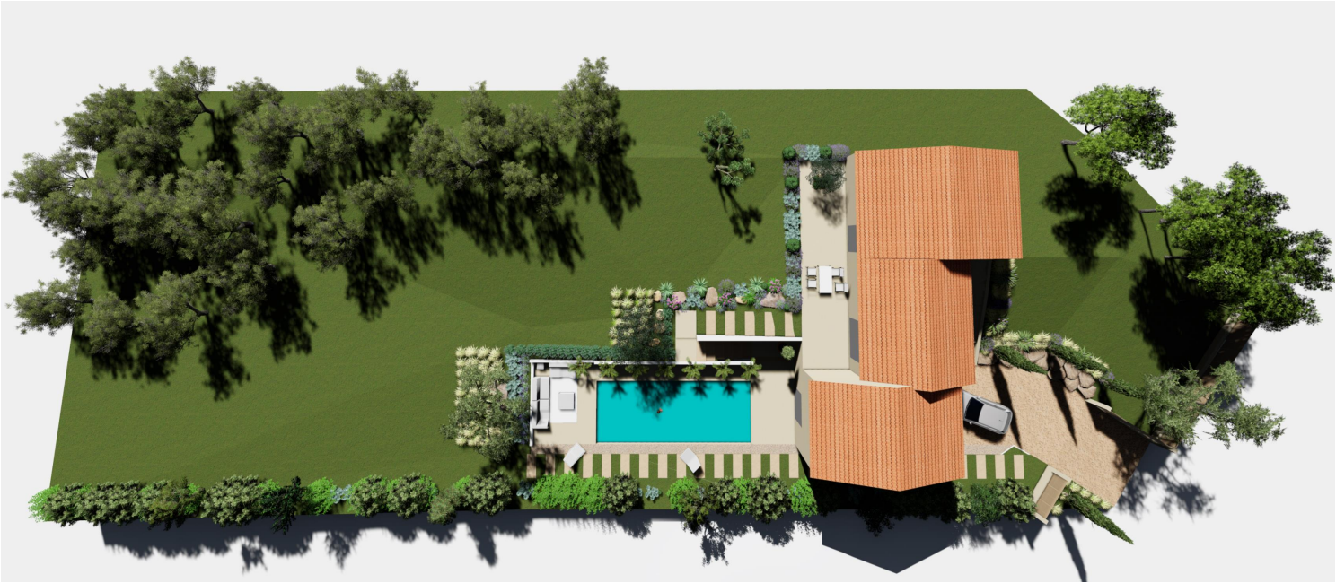 Villa contemporaine, rare à la vente, Ardèche Méridionale au calme -Ref  : 4052IP