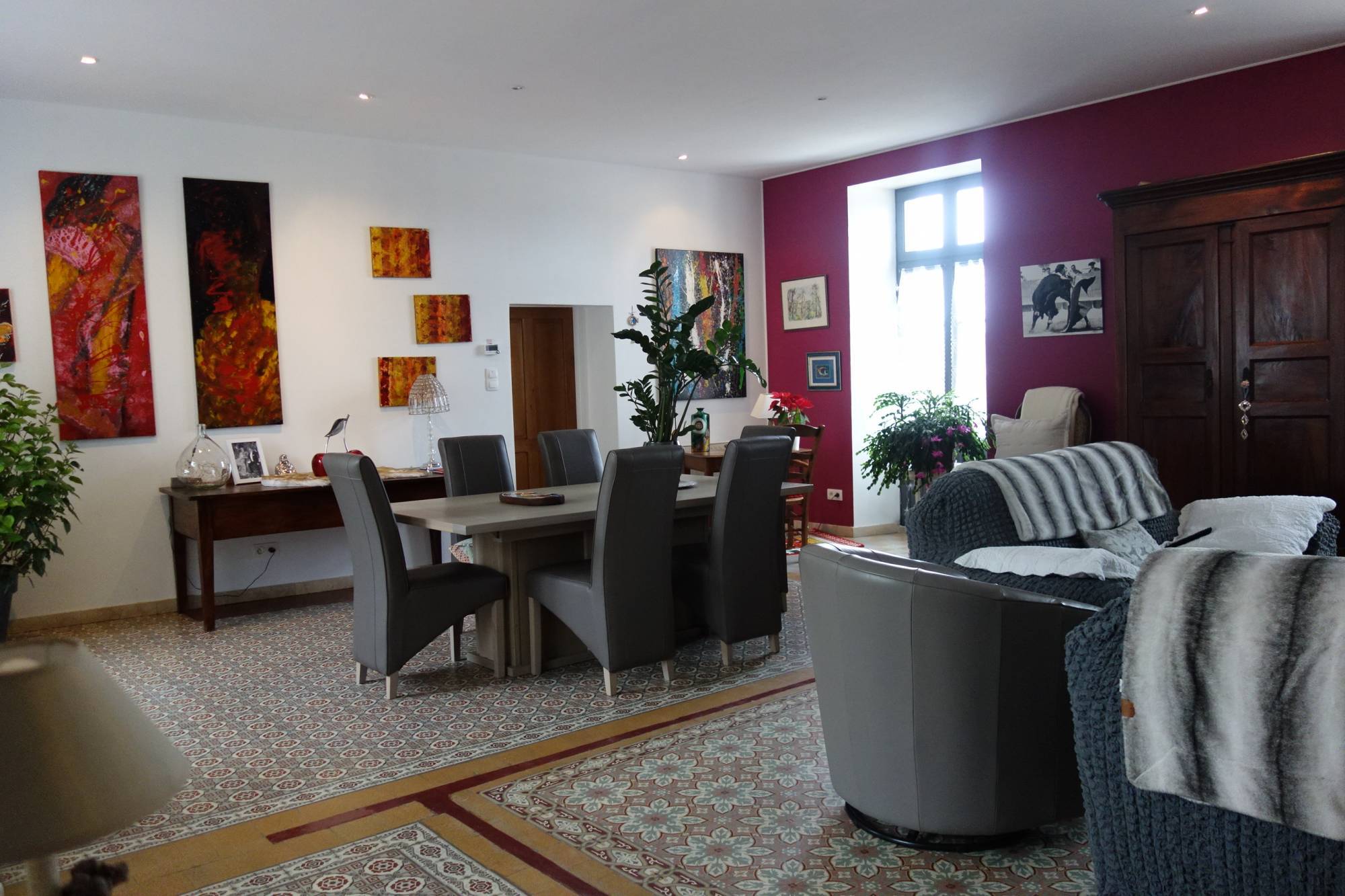 A vendre Gard Nord , Mas avec vue - terrain et piscine