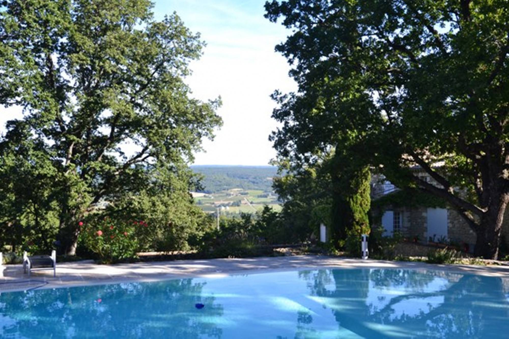 piscine, ancien, pierres, 2 maisons drome provencale