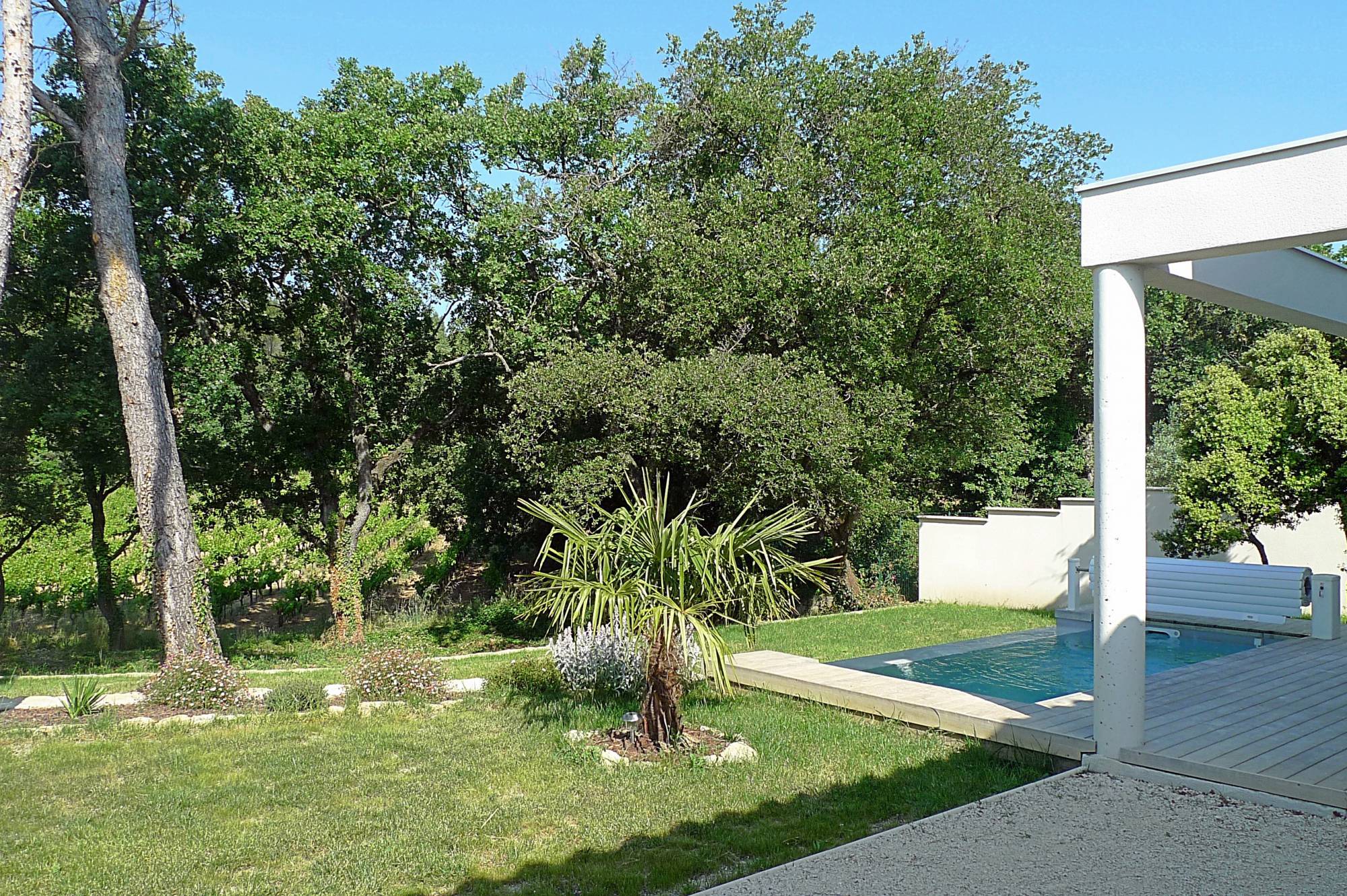 jolie vue dégagée sur la campagne environnante