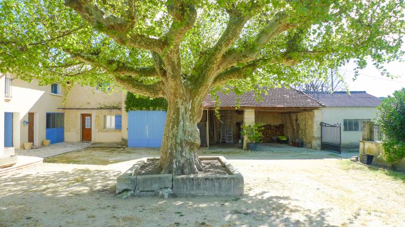 Jolie ferme en L sur 1ha de terrain Haut Vaucluse 1 gîte independant 